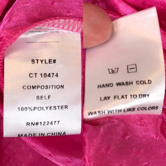 NSR Lisa Pink Spaghetti Strap Crop Top Cami NWT - Picture 8 of 8